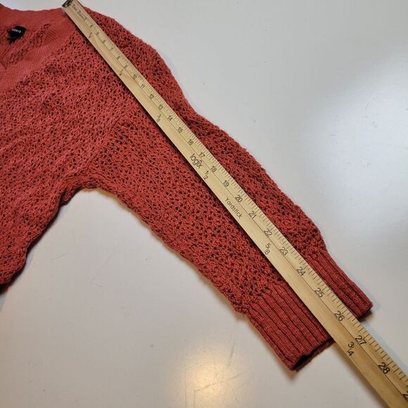 2X TORRID PSL FALL BURNT BRICK ORANGE RED BREATHABLE FALL SWEATER - Picture 6 of 8